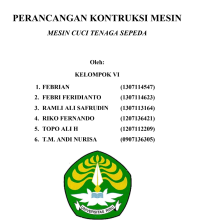 Perancangan Kontruksi Mesin