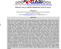 Image of PERANCANGAN MESIN PRODUKSI TEPUNG IKAN