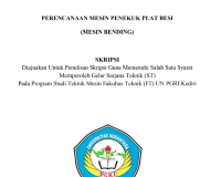 Image of PERENCANAAN MESIN PENEKUK PLAT BESI