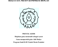 REKAYASA MESIN KOMPRESI BIOGAS