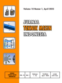 Jurnal Teknik Mesin Indonesia Vol 18 No 1 2023