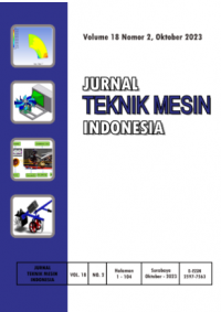 Image of Jurnal Teknik Mesin Indonesia Vol 18 No 2 2023