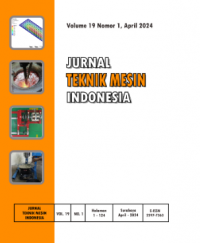 Image of Jurnal Teknik Mesin Indonesia Vol 19 No 1 2024