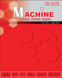 Image of Jurnal Teknik Mesin Vol 8 N 1 2022