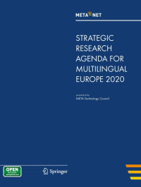 Strategic Research Agenda For Multilingual Europe 2020