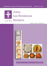 Jurnal Ilmu Kefarmasian Indonesia Volume 20, No 2 2022