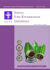 Jurnal Ilmu kefarmasian Indonesia Volume 20 No 1 2022