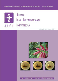 Jurnal Ilmu Kefarmasian Indonesia Volume 21 No 2 2023