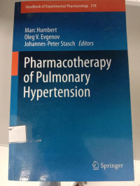 Pharmacotherapy of Pulmonary Hypertension