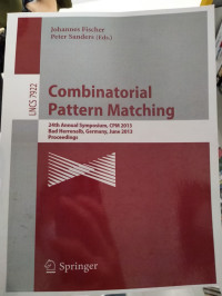 Image of COMBINATORIAL PATTERN MATCHING