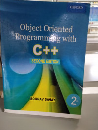 object oriented programming with c++