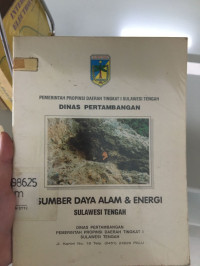 Image of SUMBER DAYA ALAM & ENERGI SULAWESI TENGAH