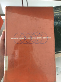 Image of INTERNATIONAL SERIES IN THE EARTH SCIENCES