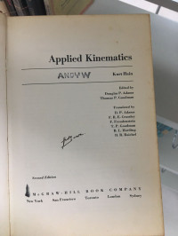 Applied Kinematics