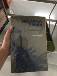 Image of MEKANIKA BAHAN, Edisi Kedua Versi SI, Jilid 1