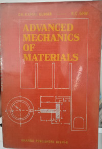 Image of ADVANCED MECHANICS OF MATERIALS