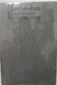 Fundamentals Of Process Engineering