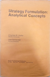 Strategy Formulation : Analytical Concepts