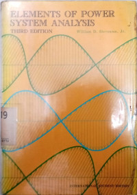 Image of ELEMENTS OF POWER SYSTEM ANALYSIS third edition