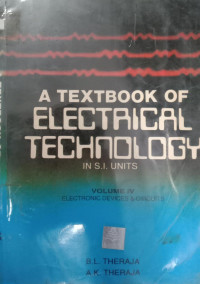 A Text Of Electrical Technology In S.I. Units