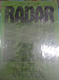 Image of RADAR PRINCIPLES, TECHNOLOGY, APPLICATIONS