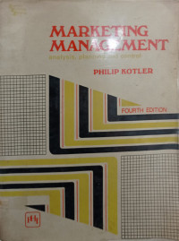 Image of Marketing Management analysis,planning and control
