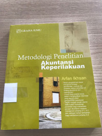 Image of metodologi penelitian akuntasi keperilakuan