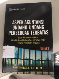 aspek akuntasi undang undang perseroan terbatas