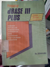 Image of pengantar dbase III plus
