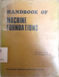 Image of HANDBOOK OF MACHINE FOUNDATIONS