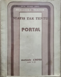 Image of MEKANIKA TEKNIK STATIS TAK TENTU PORTAL METODE CROSS