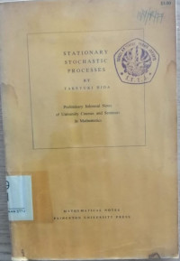 Image of STATIONARY STOCHHASTIC PROCESSES