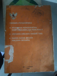 BAHAN PENATARAN