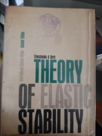 Image of THEORY OF ELASTIC STABILITY
