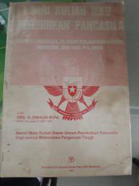 Image of SARI KULIAH MKU PENDIDIKAN PANCASILA