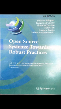 Image of OPEN SOURCES SYSTEMS TOWARDS ROBUST PRACTICES
