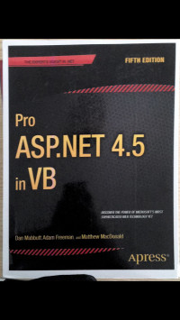 Image of PRO ASP.NET 4.5 IN VB