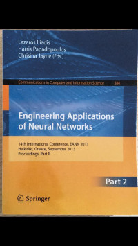 Image of ENGINEERING APPLICATIONS OF NEURAL NETWORKS