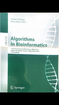 Image of ALGORITHMS IN BIOINFORMATIC