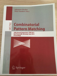 Image of COMBINATORIAL PATTERN MATCHING