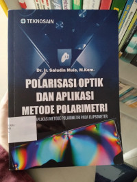 Image of Polarisasi optik dan aplikasi metode polarimetri