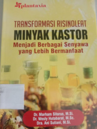 Image of TRANSFORMASI RISINOLEAT MINYAK KASTOR