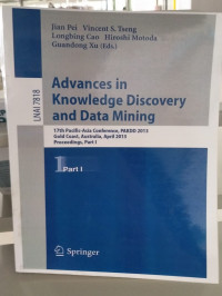 Image of ADVANCED KNOWLEDGE DISCOVERY AND DATA MINING