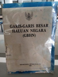 Image of Garis-Garis Besar Haluan Negara (GBHN)