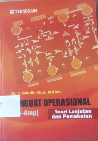 PENGUAT OPERASIONAL (Op-Amp)
Teori Lanjutan dan Pemakaian