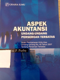 Image of ASPEK AKUNTANSI UNDANG-UNDANG PERSEROAN TERBATAS