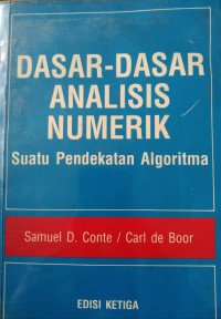 Image of DASAR-DASAR ANALISIS NUMERIK