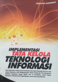 IMPLEMENTASI  TATA KELOLA TEKNOLOGI INFORMASI