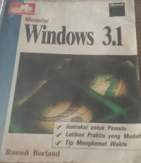 Image of Memulai WINDOWS 3.1