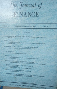 Image of The Journal Of Finance